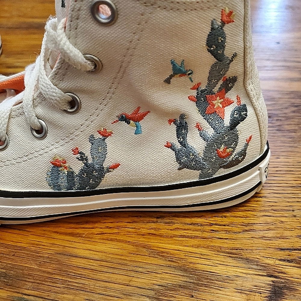 Converse Chuck Taylor All Star Succulents High-Top Sneaker - Little Kid - Picture 2 of 11